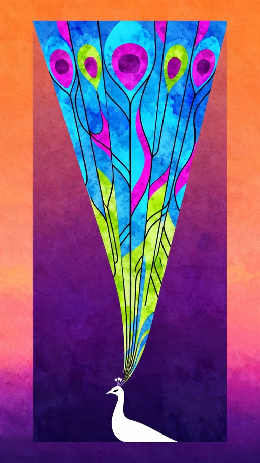 Free Geometric Peacock Art Image - Bird, Geometric, Abstract | Download ...