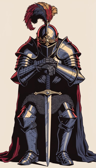 Free Knight Kneeling Prayer Image - Knight, Medieval, Armor | Download ...