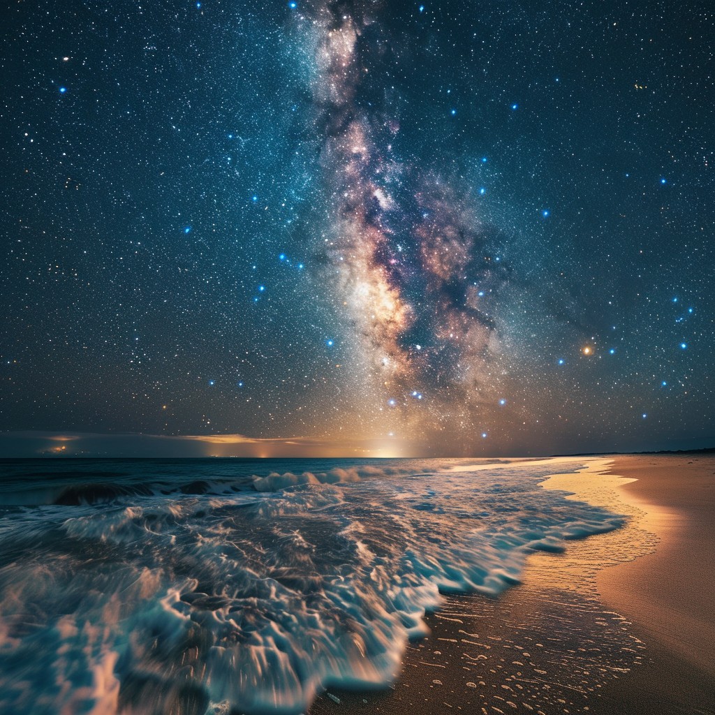 Free Starry Beach Night Image - Starry, Beach, Night | Download at ...