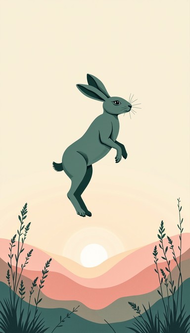 Free Dawn Rabbit Leap Image | Download at StockCake