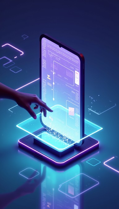 Free Touch The Future Image - Futuristic, Holographic, Interface ...
