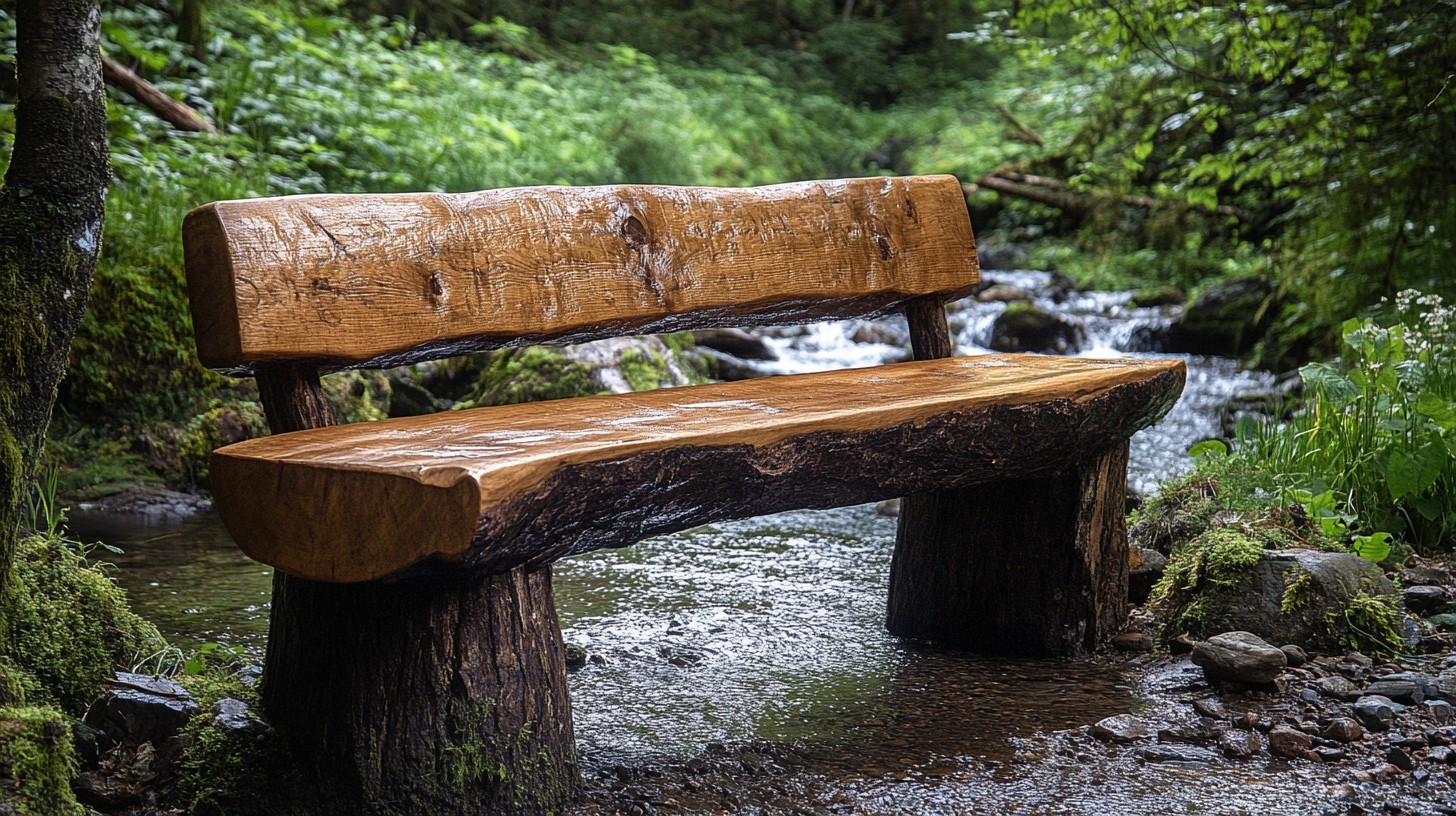 Forest With Bench Free Serene Forest Bench Image - Forest, Bench, Stream | Download at ...