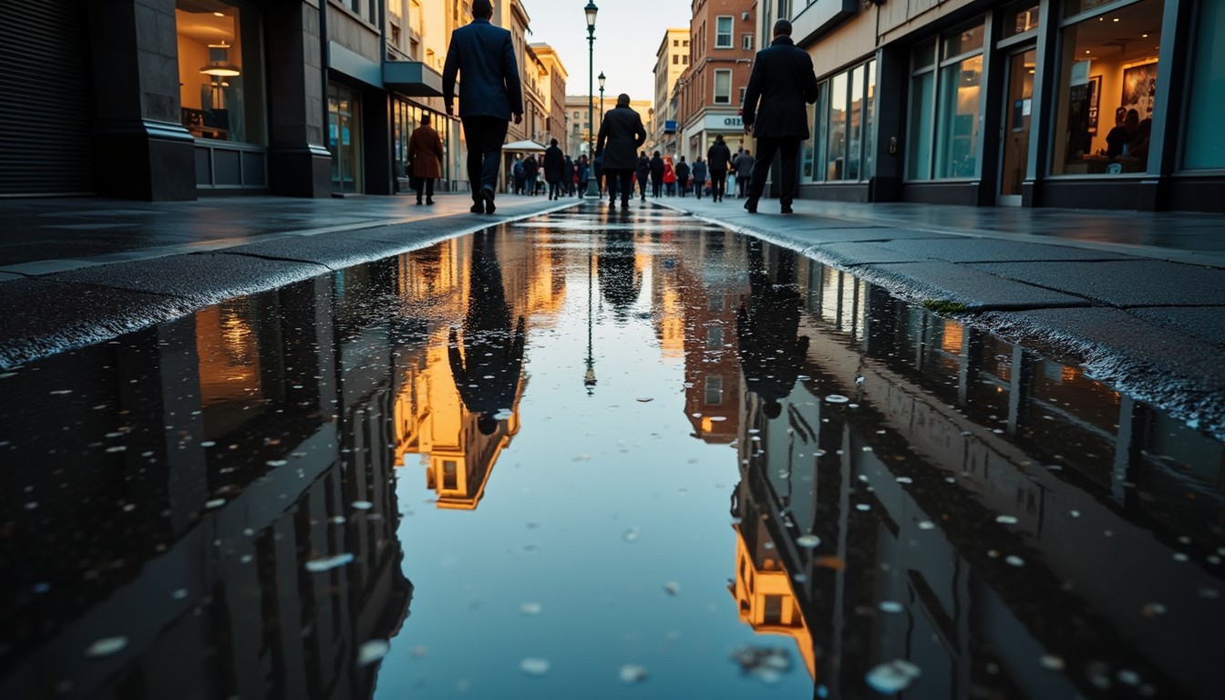 Free Reflective Urban Puddle Image - Reflection, Puddle, Urban ...