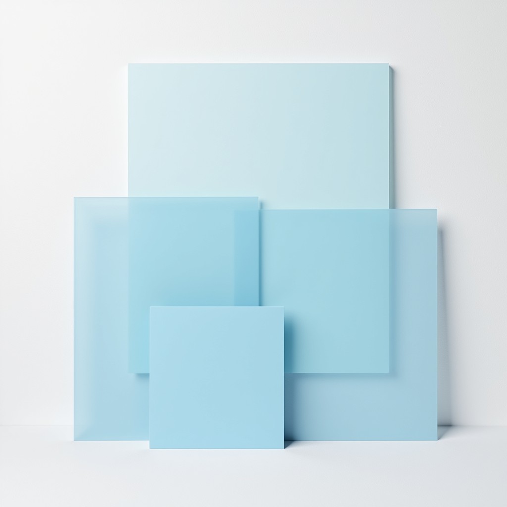 Free Translucent Blue Geometry Photo - Minimalist, Blue, Geometric ...