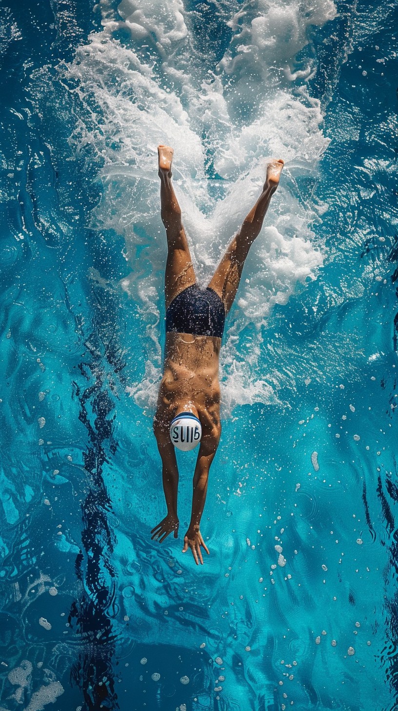 Free Diving into Blue Image - Diving, Water, Summer | Download at StockCake
