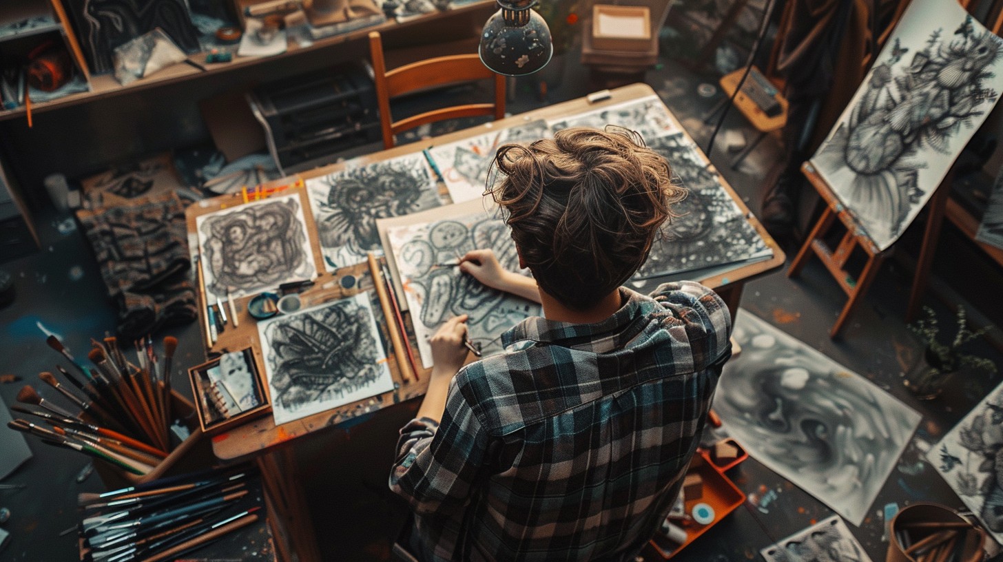 Free Artist Creating Art Image - Artist, Studio, Drawing | Download at ...