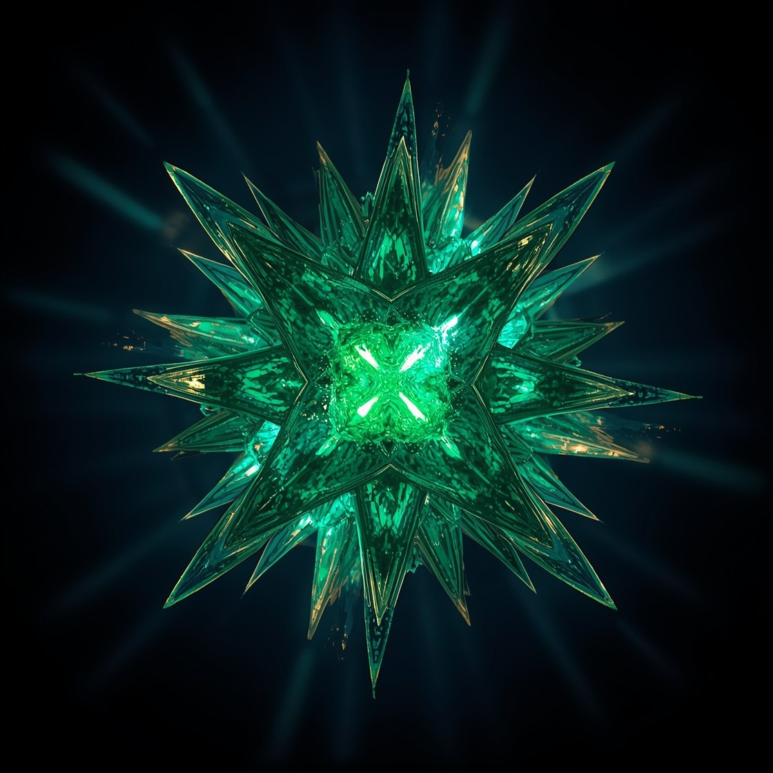 Free Emerald Crystal Star Photo - Emerald, Crystal, Geometric ...