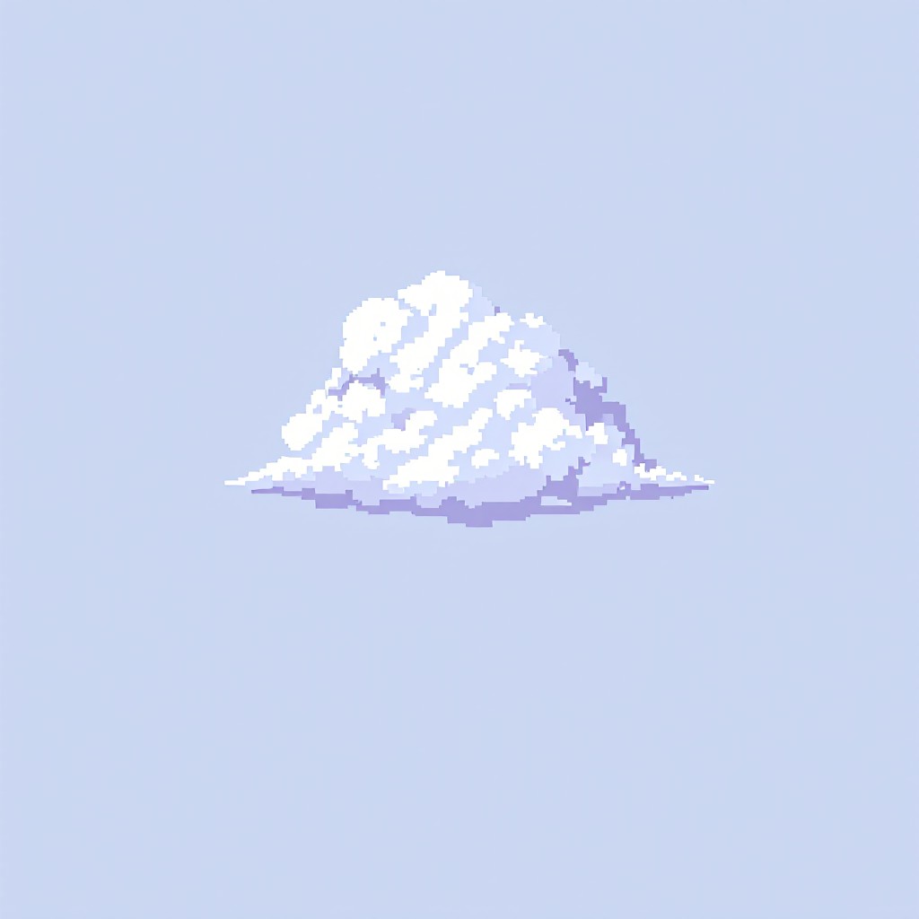 Free Peaceful Pixel Cloud Image - Pixel, Cloud, Minimal | Download at ...