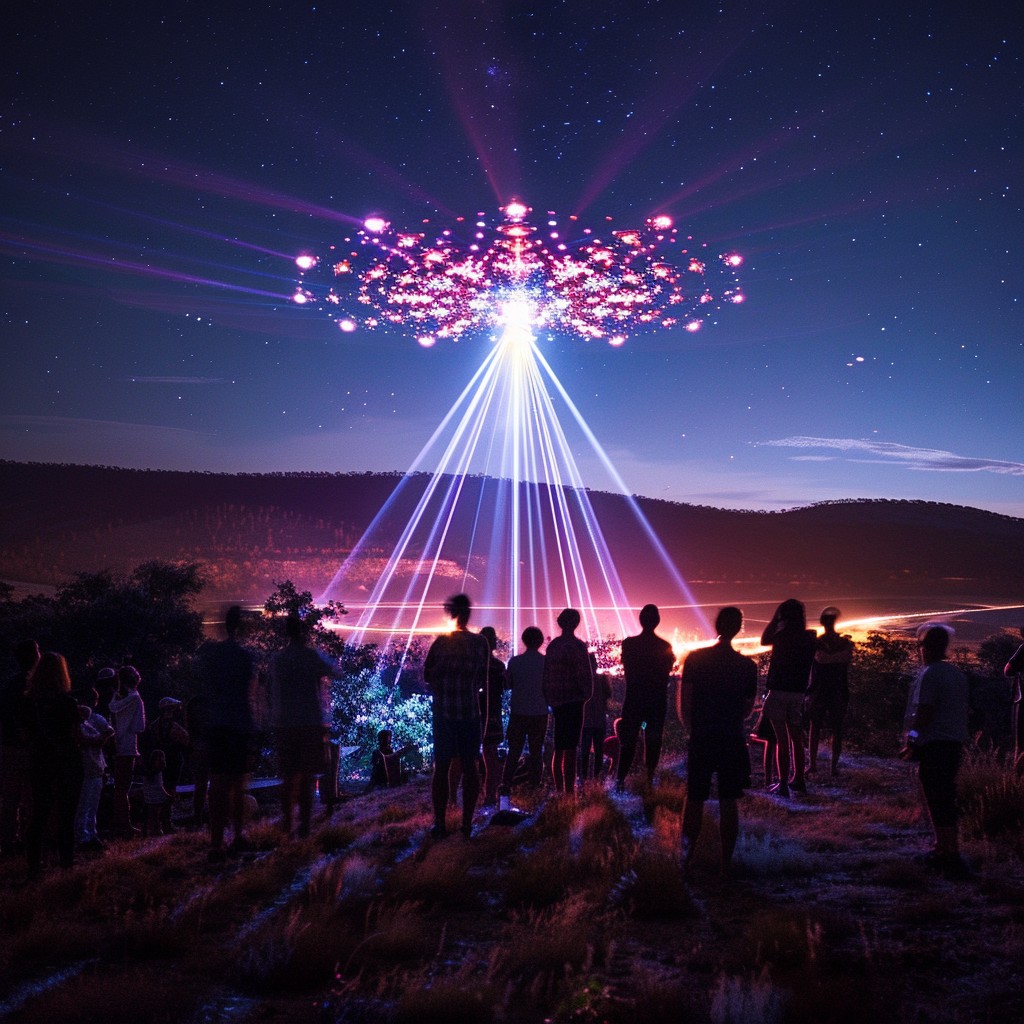 Free Starry Light Show Image - Starry, Light, Show | Download at StockCake