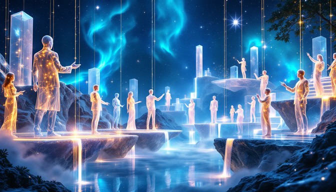 Free Cosmic Knowledge Exchange Image - Surreal, Cosmic, Ethereal ...