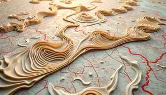 Finger Ridge Example Topography Free Tactile Navigation Layers Image - Topographic, Fingerprint ...