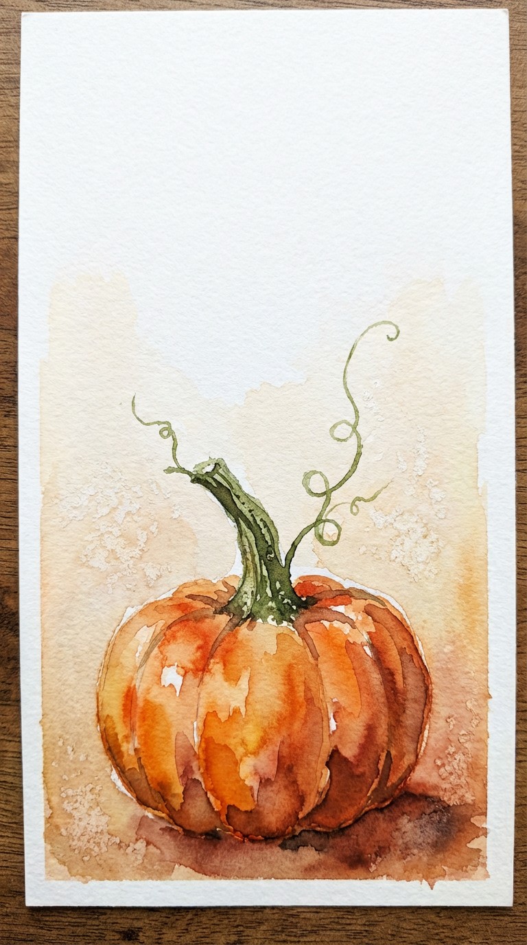 Free Autumn Pumpkin Watercolor Photo - Pumpkin, Watercolor, Autumn ...