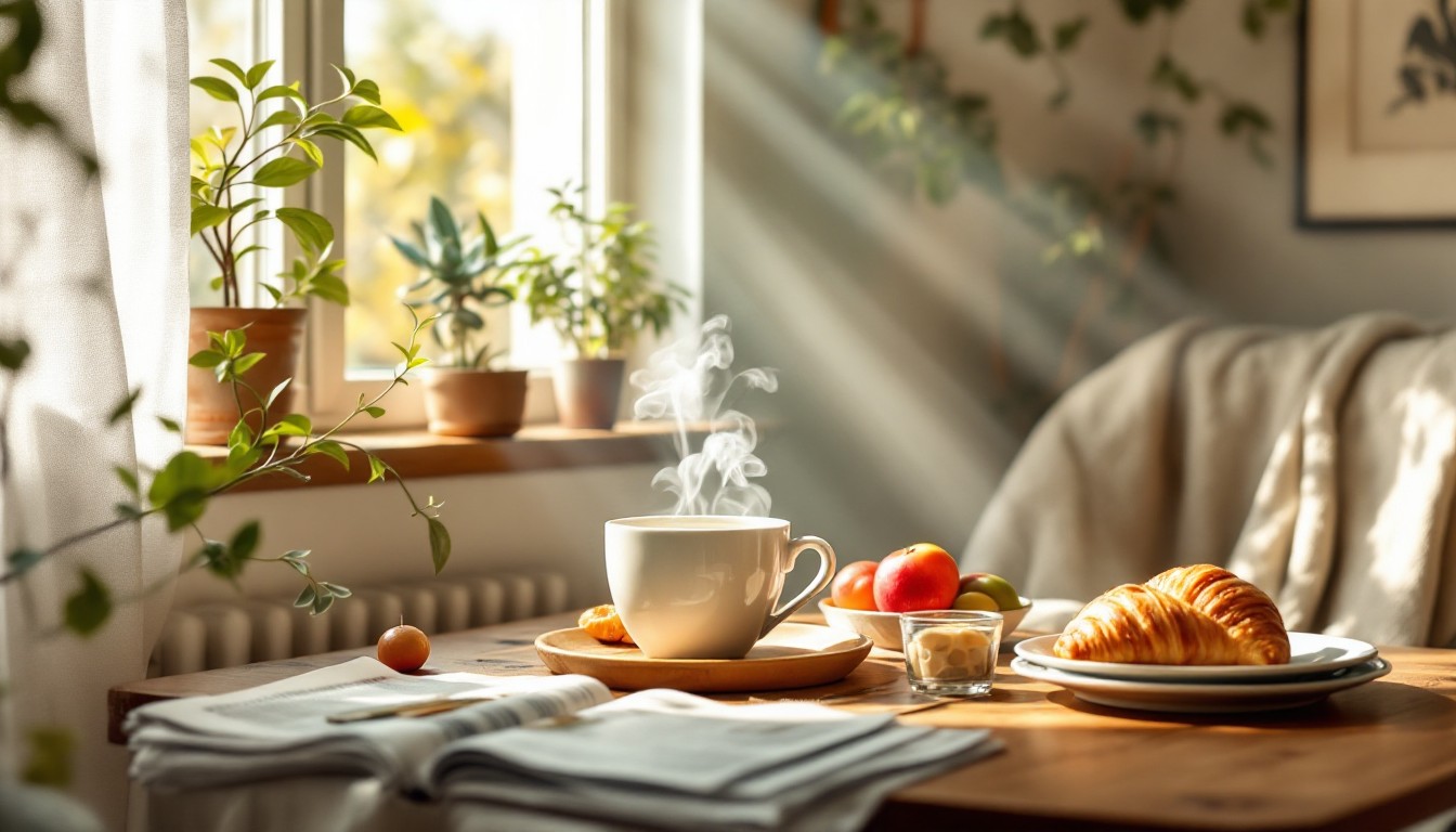Free Peaceful Morning Ritual Image - Breakfast, Sunlight, Coffee ...