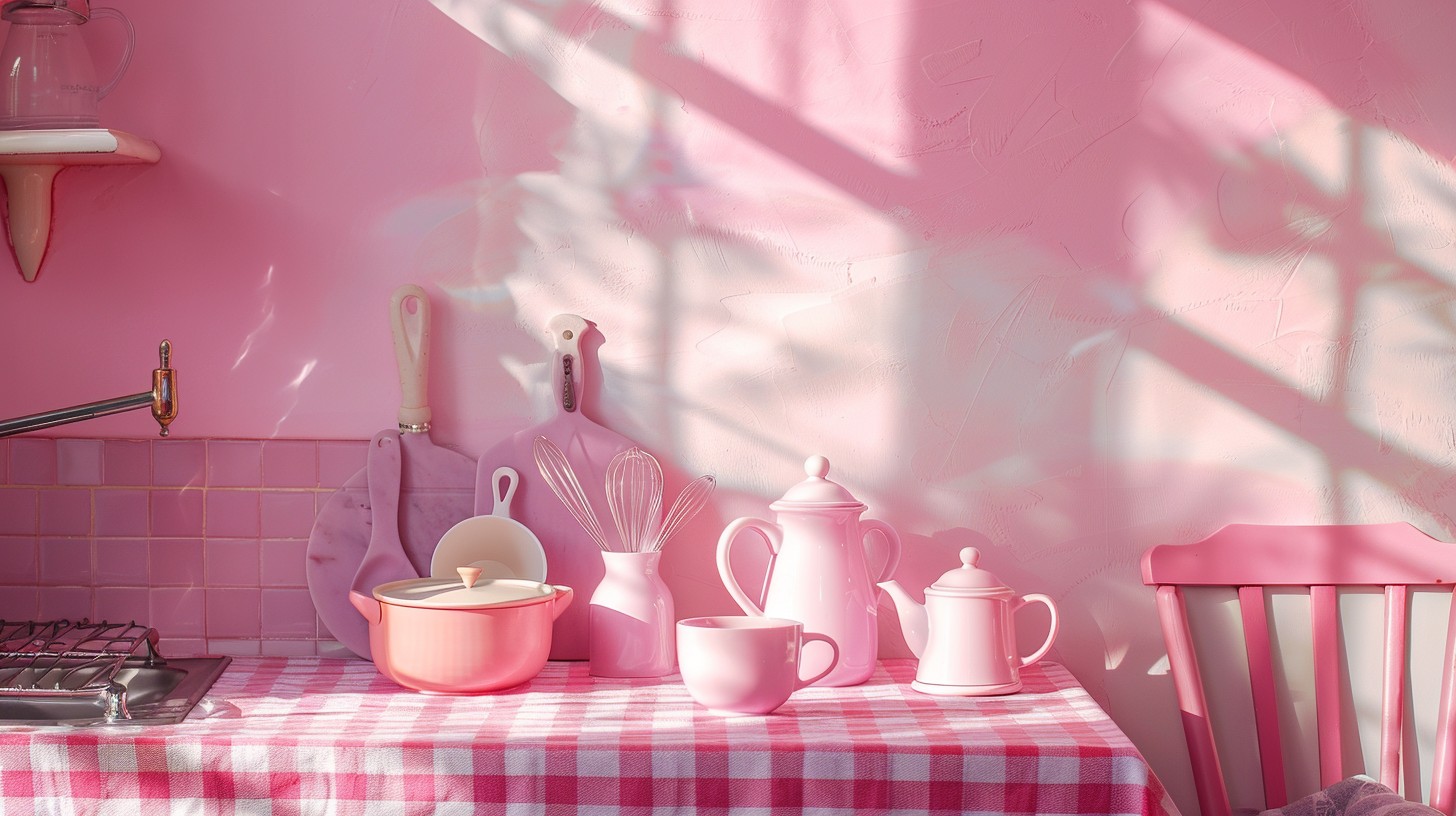 Pink Kitchenaid Background Free Pink Kitchen Corner Image - Pink, Kitchen, Sunlight | Download at ...