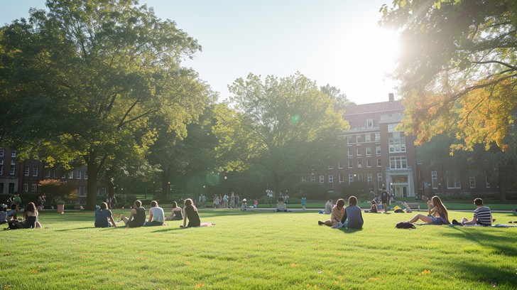 Free Campus Greenery Leisure Image - Students, Campus, Leisure ...