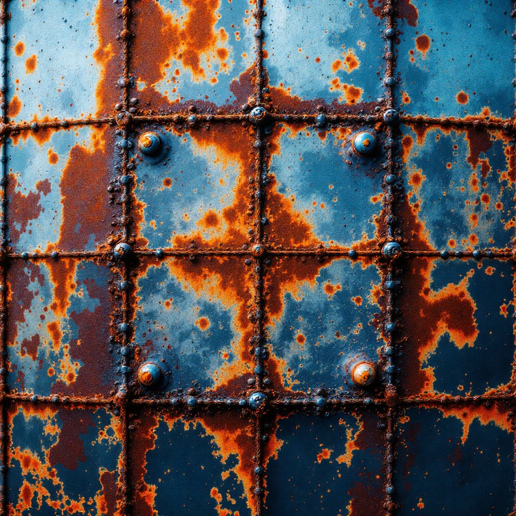 Free Rust Meets Grid Image - Rust, Grid, Metal | Download at StockCake