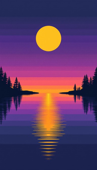 Free Pixel Sunset Serenity Image - Sunset, Pixel, Art | Download at ...