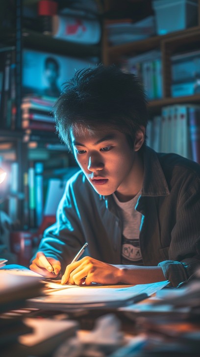Free Focused Study Session Image - Studying, Focused, Lamp | Download ...