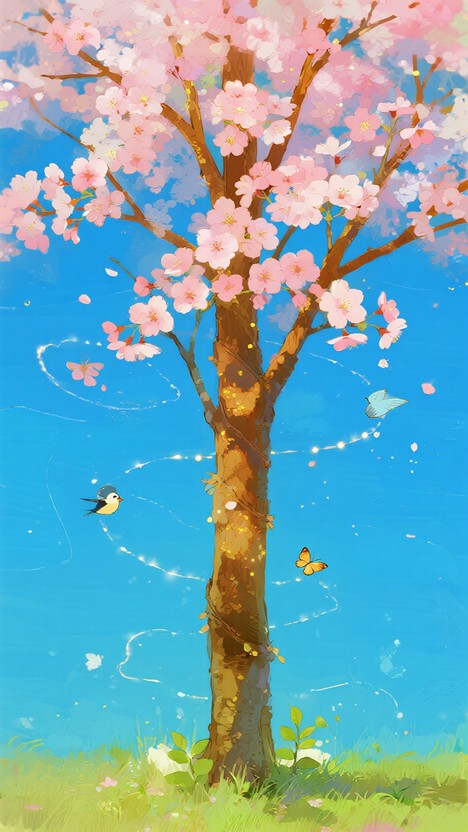 Free Blossoming Pink Tree Image - Spring, Tree, Blossoms | Download at ...