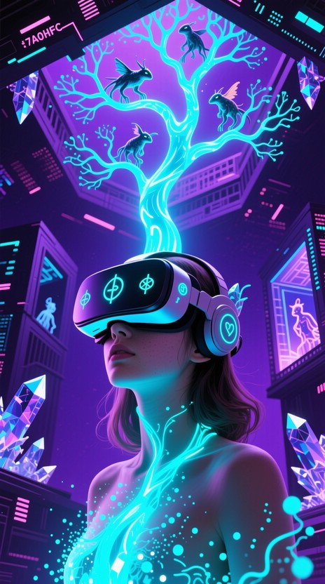 Luminus Vr Free Digital Reality Transcendence Image - Woman, Vr, Virtual ...