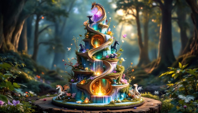 Free Enchanted Forest Cake Image - Magical, Fantasy, Cake | Download at ...