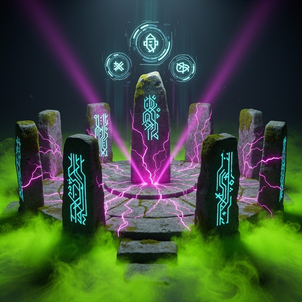 Free Ancient Digital Altar Photo - Cyberpunk, Neon, Altar | Download at ...