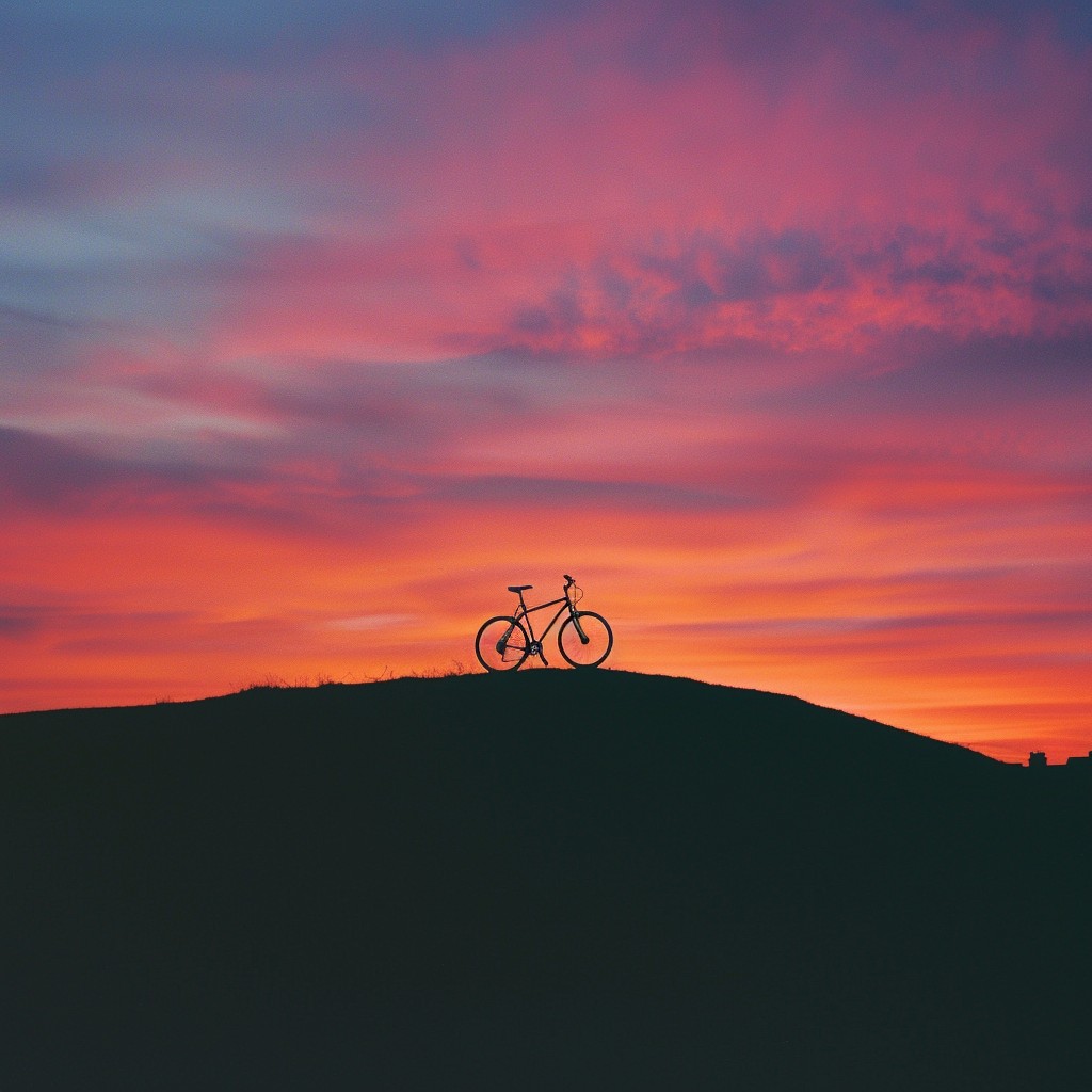 sunset-silhouette-cycling-