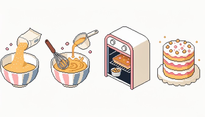 Free Baking Tutorial Steps Image - Baking, Tutorial, Pixel | Download ...