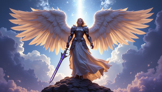 Free Divine Guardian Ascends Image - Angelic, Warrior, Celestial ...