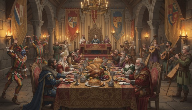 Castle Events Free Medieval Feast Celebration Image - Medieval, Banquet, Castle ...