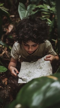 Free Boy holding map Image - Boy, Map, Adventure | Download at StockCake