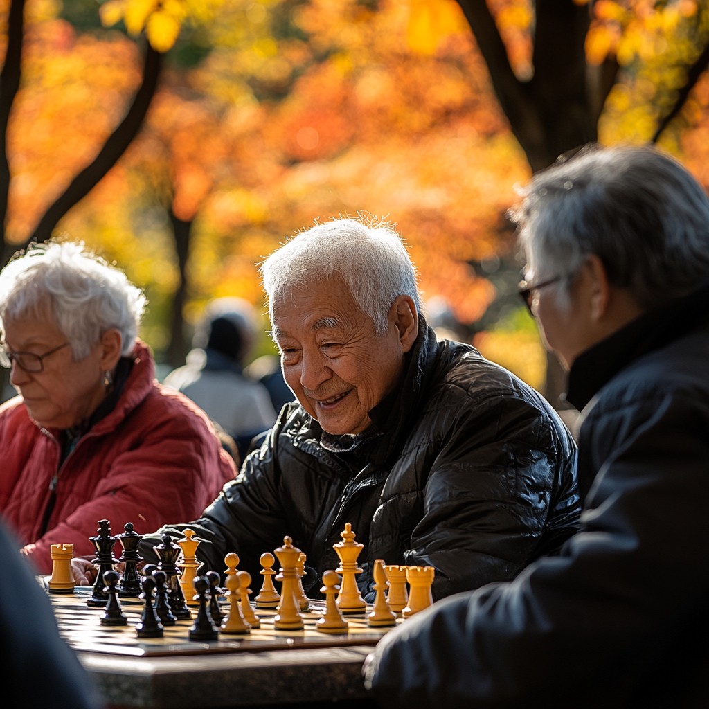 Free Joyful chess game Image - Autumn, Chess, Elderly | Download at ...