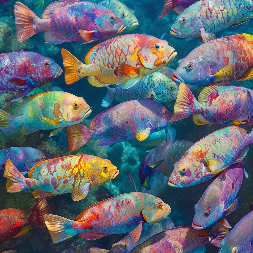 Download Colorful Fish Swarm Image - Underwater, Fish, Colorful | StockCake