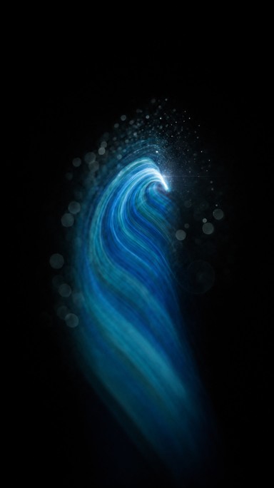 Wave Rising Drawing Download Glowing Blue Wave Image - Abstract, Light, Wave | StockCake