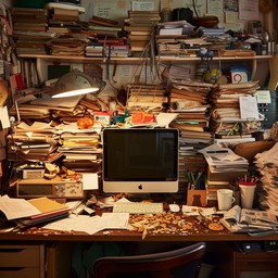 Free Cluttered workspace chaos Image - Desk, Clutter, Chaos | Download ...