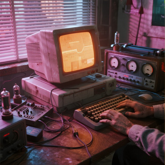 Tangle Typewriter Free Vintage Cyberpunk Terminal Photo - Cyberpunk, Hacker, Typewriter ...