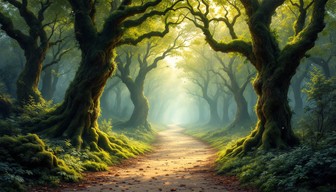 Free Mystical Forest Path Image - Forest, Path, Trees | Download at ...