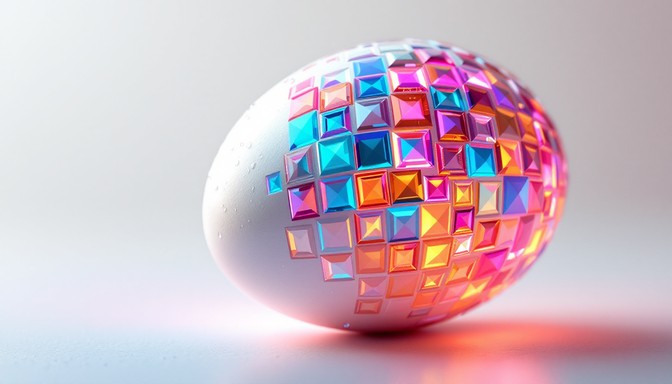 Free Digital Pixel Egg Image - Digital, Pixel, Egg | Download at StockCake