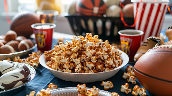 Sports Popcorn Free Sports Snack Time Image - Popcorn, Sports, Basketballs | Download ...