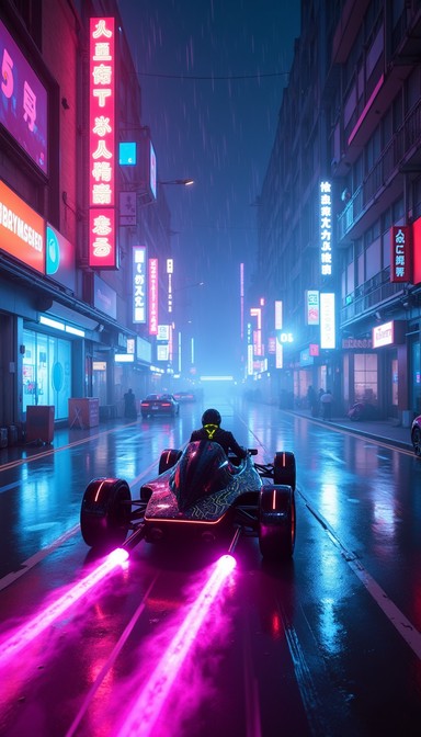 Free Neon Speed Racer Image - Cyberpunk, Neon, Racing | Download at ...