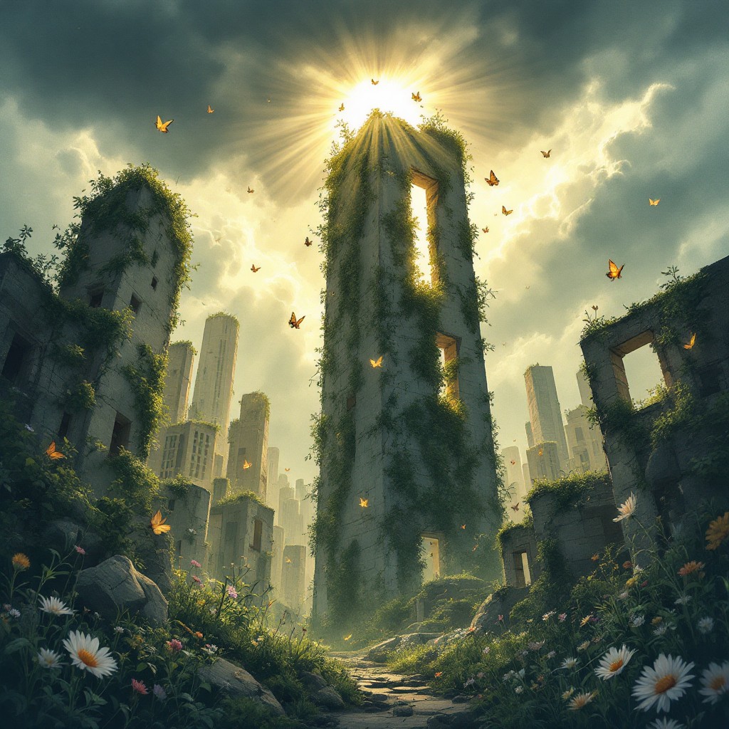 Free Nature Reclaims City Image - Apocalyptic, Ruins, Skyscraper ...