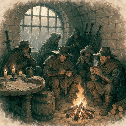 Free Medieval Campfire Warmth Image - Medieval, Soldiers, Campfire ...