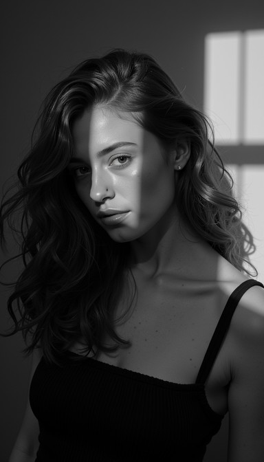 Free Ethereal Portrait Shadows Image - Portrait, Monochrome, Dramatic ...