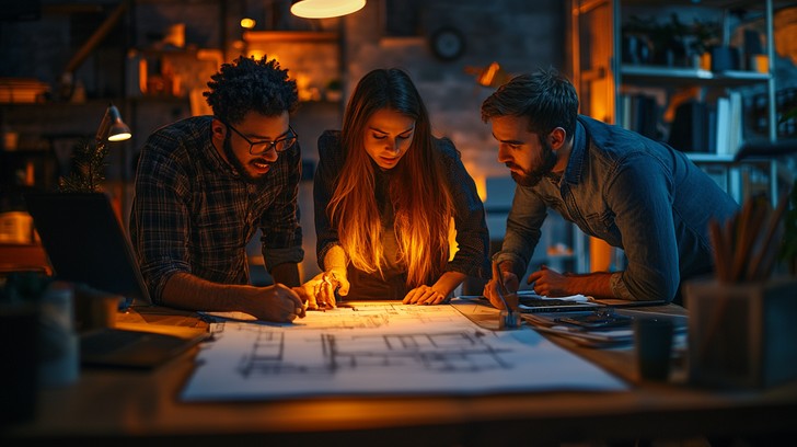 Free Late night brainstorming Image - Colleagues, Workspace ...