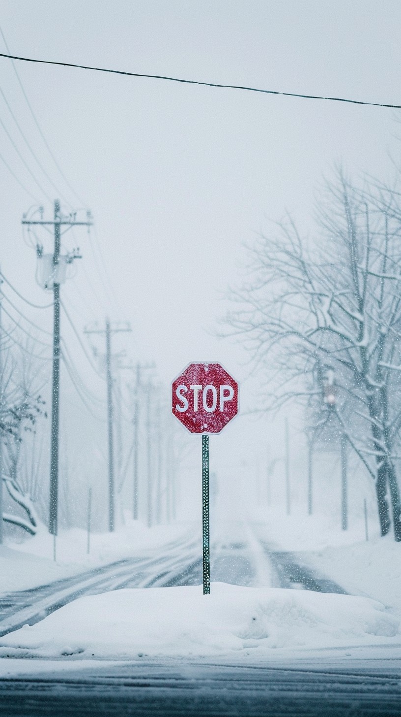Winter Stop Sign Free Snowy Stop Sign Image - Snow, Winter, Stop | Download at StockCake