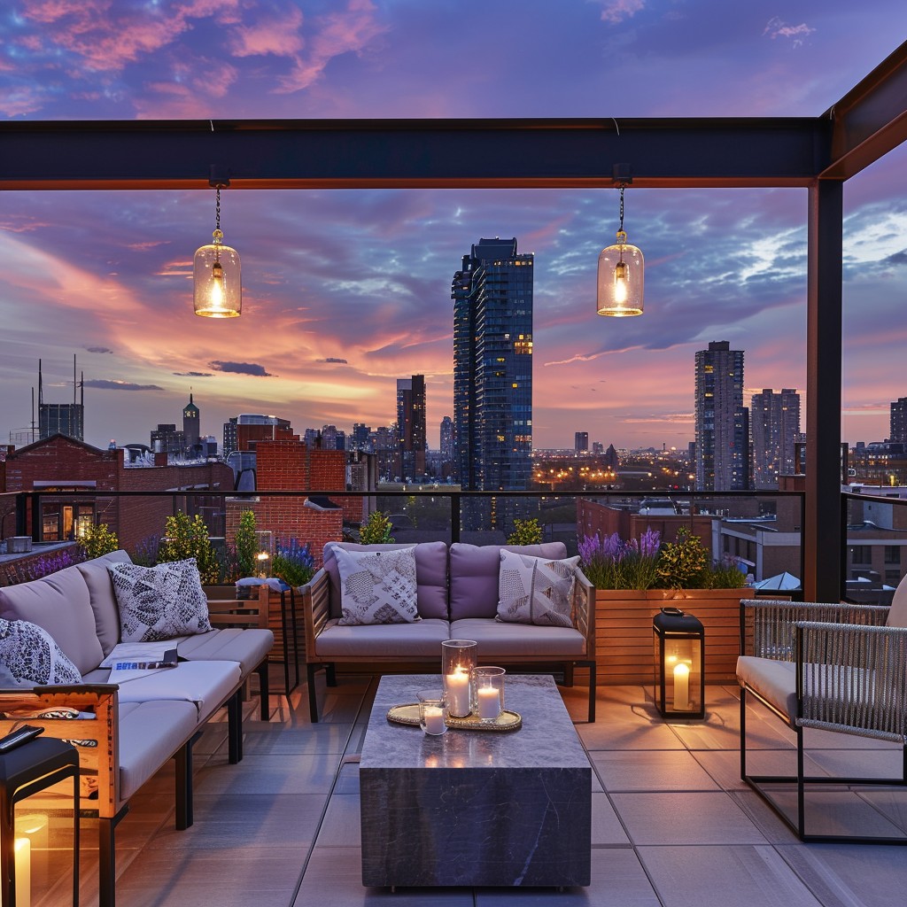 View Perpusnas Rooftop Free Rooftop Evening View Image - Rooftop, Sunset, Cityscape | Download ...