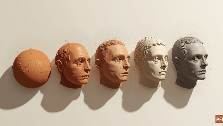 Statue Evolution Free Sculpture Evolution Process Image - Sculpture, Transformation ...