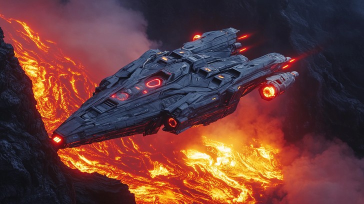 Red Glowing Rocks Download Red Spaceship Glowing Stock Images for Free | StockCake