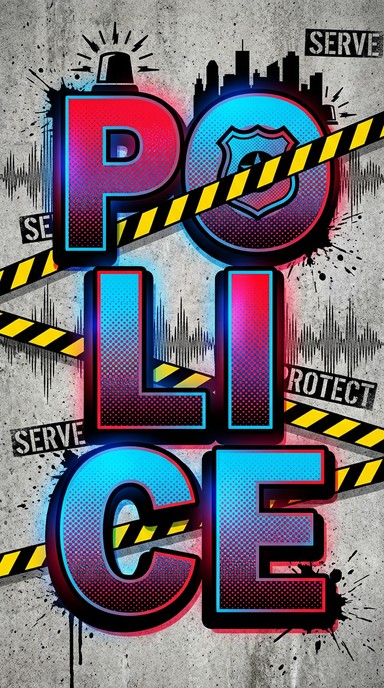 Police Lettering Transparent Free Modern Police Symbol Image - Police, Badge, Illustration ...