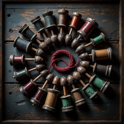 Fancy Spools Free Vintage Spool Circle Image - Spools, Thread, Vintage | Download at ...